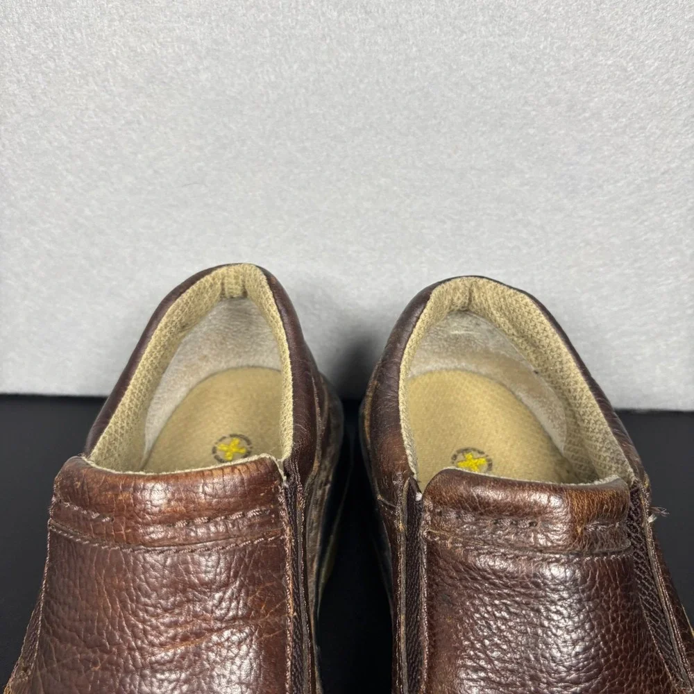 Dr Doc Martens Loafer Slip On Shoes Mens 8M Brown Pebbled Leather 11198 Sneakers